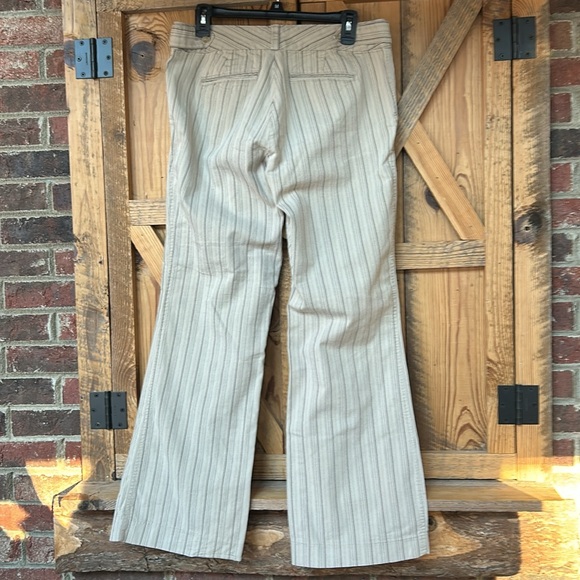 Old Navy women’s tan, striped dress pants. - Picture 2 of 6